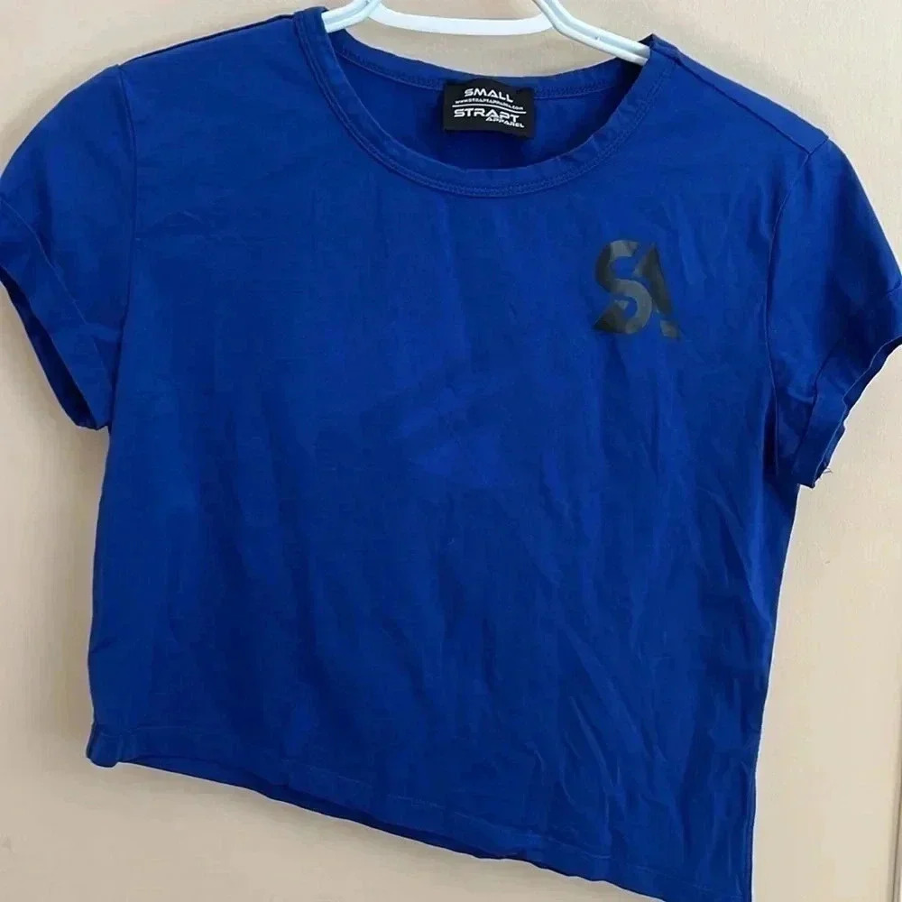 (7) Strapt App Athletic  Tee Blue - Picture 5 of 5